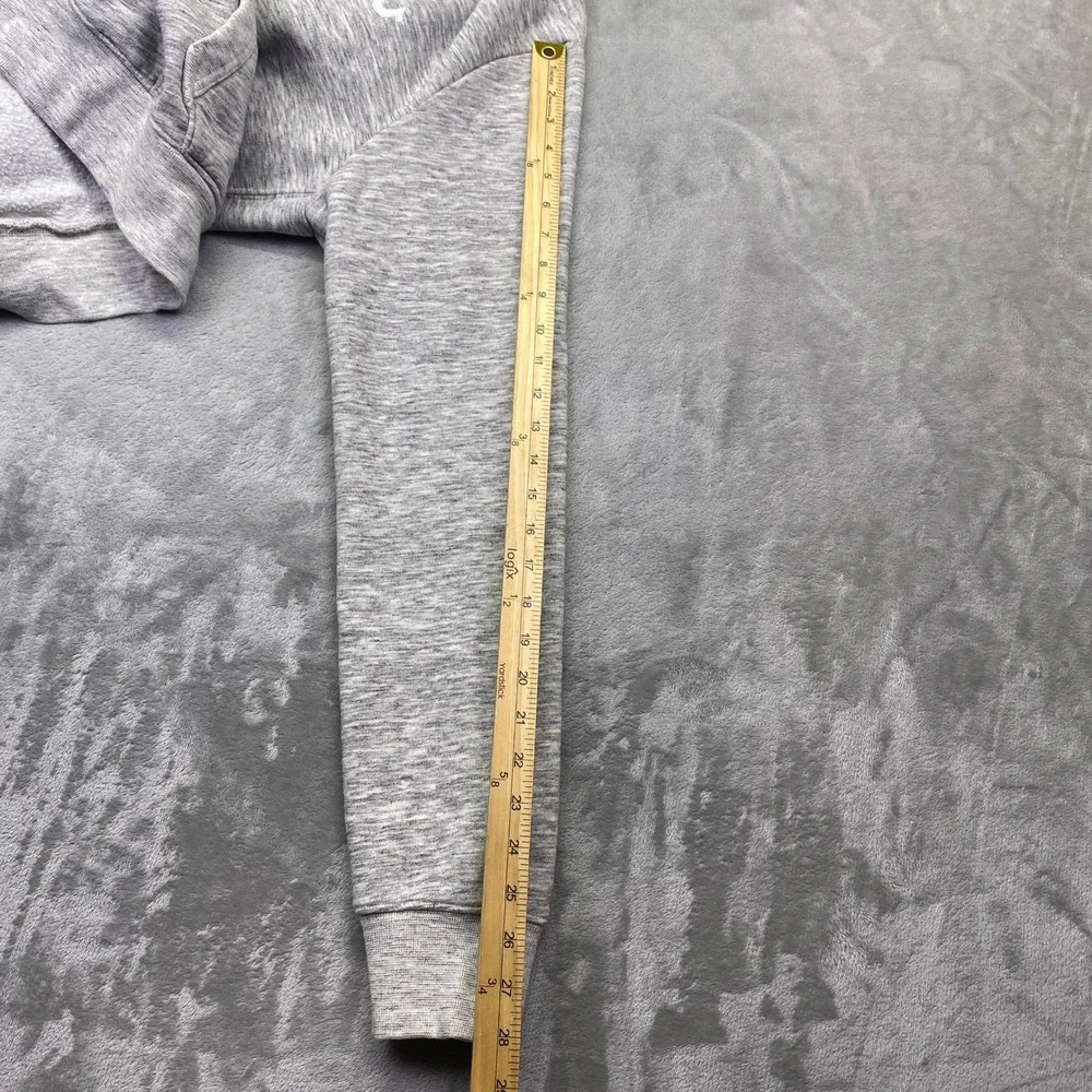 True Religion Mens Military Grey Space Dye Hoodie  Horseshoe Logo Pullover M‎
